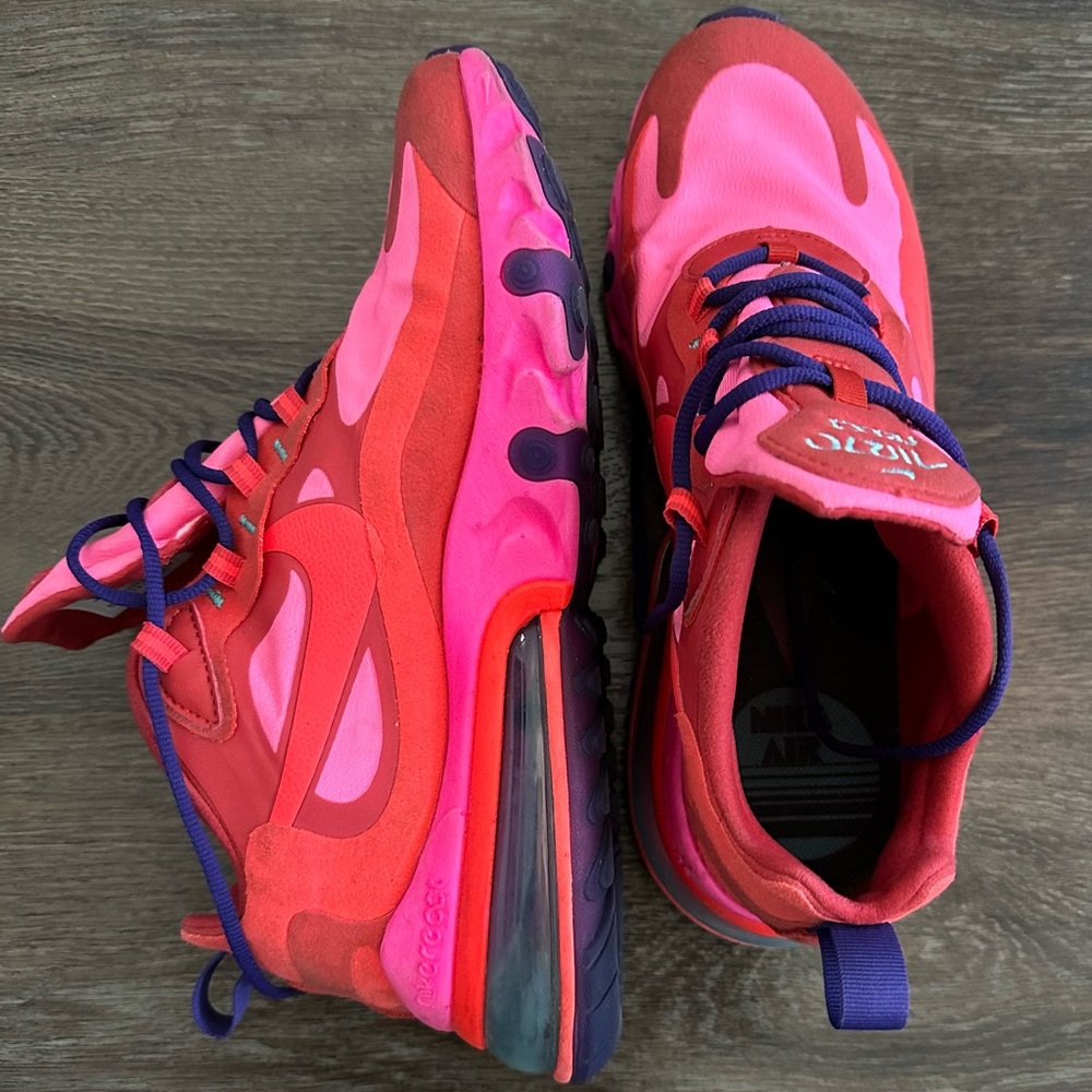 Air Max 270 React Mystic Red Pink Blast (used)